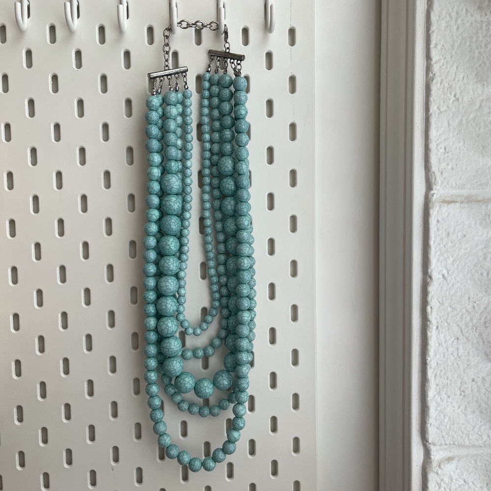 Vintage turquoise layered necklace